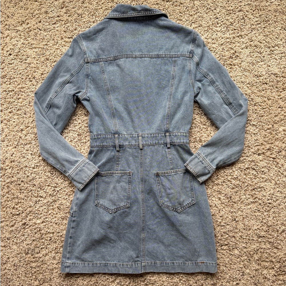Lulu’s Long Sleeve Denim Mini Dress - Picture 5 of 6